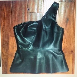 Bailey 44 Tarantella Faux leather top